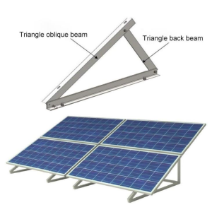 Presavijte montažu solarnog panela sa tri nosača