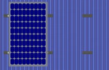 Metalni krovni solarni regali za mini krov