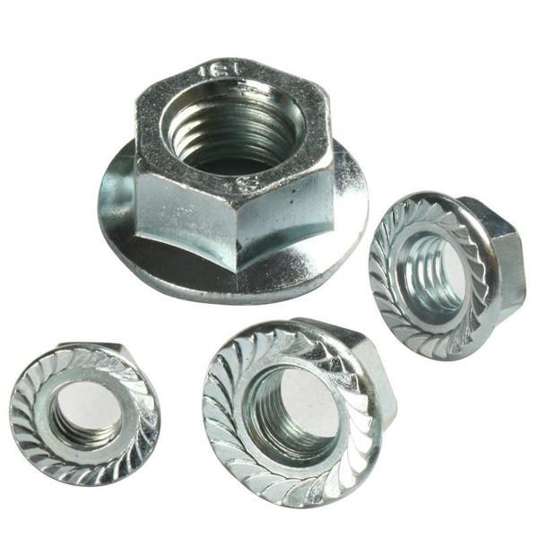 Solar Pv Fasteners Bolt HEX Serrated Flange Lock Nut SUS304 A2 M2 M3 M16 Stainless Steel
